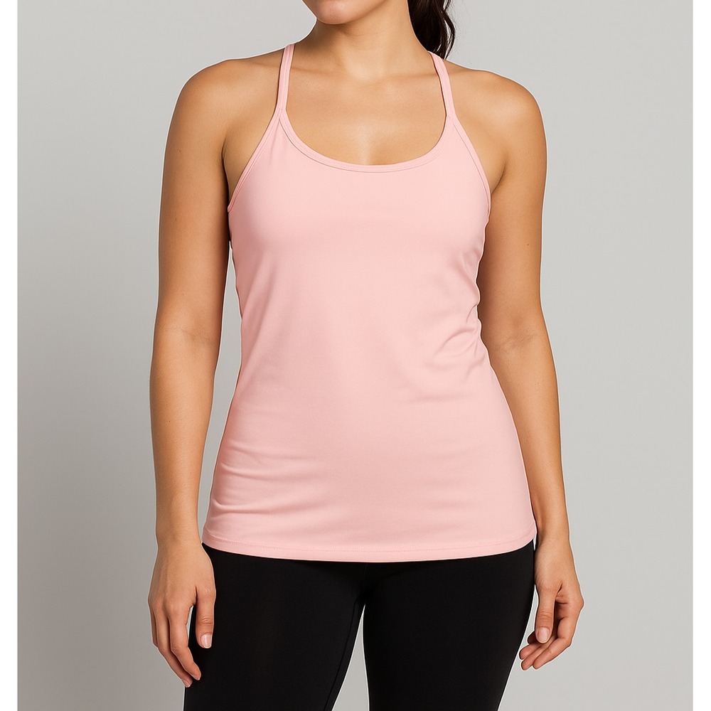 07 Activewear Everlast Womens Pink Racerback Tank Top Size XL Polyester‎ Spandex